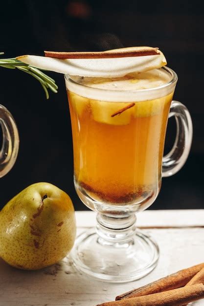 Premium Photo Toddy Mulled Pear Cider Or Spiced Tea Or Grog With