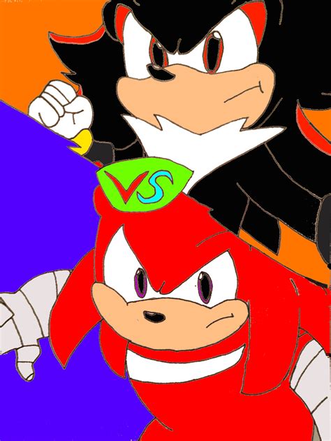 Shadow vs Knuckles by SuperMegaMiner1234 on DeviantArt