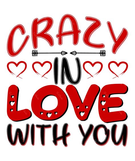 Crazy In Love With You Premium Vector File