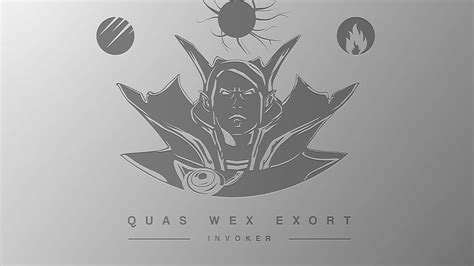 Valve Dota Minimalism Wex Exort Invoke Invoker Hd Wallpaper