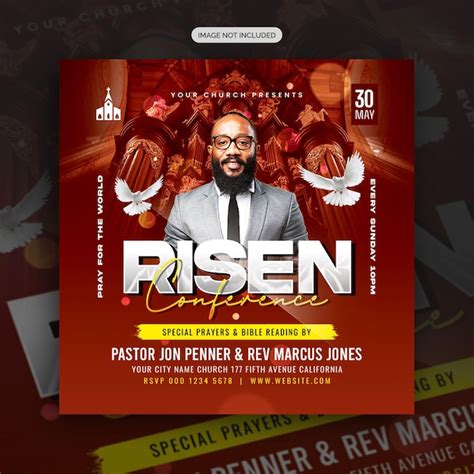 Premium Psd Psd Church Worship Flyer Instagram Social Media Post And Web Banner