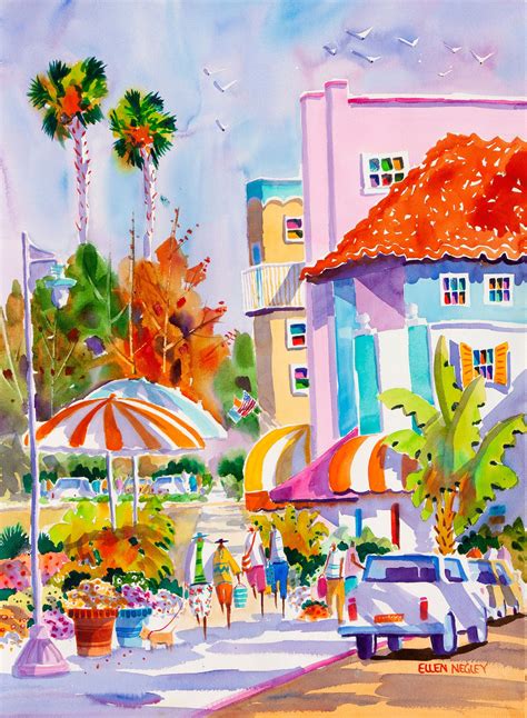 Sarasota Florida Art St Armands Circle Sarasota Tropical Etsy