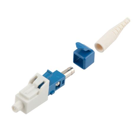 Fiber Connector LC Simplex For 9mm SMF Blue Short Boot W Unibody