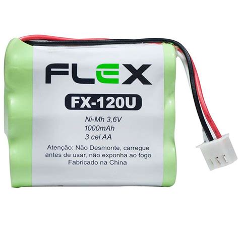 Bateria Recarregavel 3 6v 1000mah Aa Fx 120u Flex Ferramentas Baterias E Pilhas Na