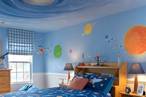 Fresque Murale Dans La Chambre Denfant Dessins Joviaux