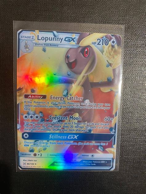 Lopunny Gx Charizard Gx Ex Vmax V Pokémon Card Orica Holographic Pikachu Pokemon Celestial