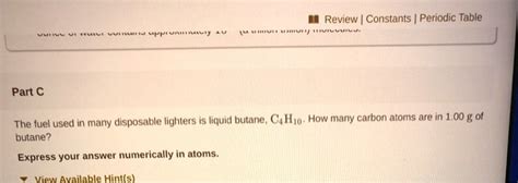 SOLVED Review Constants Periodic Table Cn Part C Many Disposable