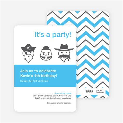 Costume Party Birthday Party Invitations | Paper Culture