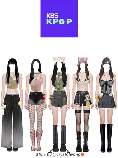 Kpop 5 Members Group Outfit ShopLook