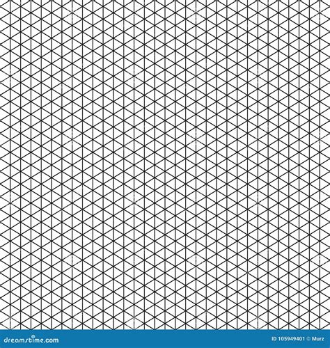 Isometric Grid Paper A3 Landscape Vector 124359568