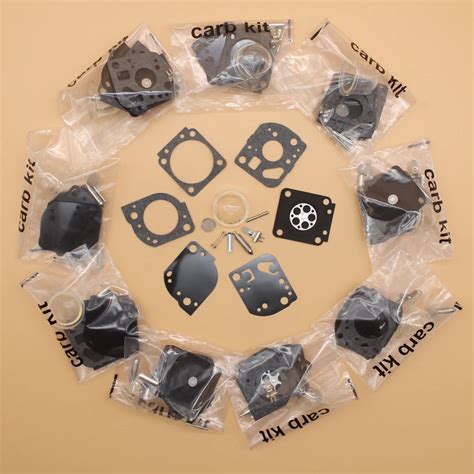 10Pcs Lot Repair Rebuild Kit For Carburetor Zama RB 117 Trimmer Poulan