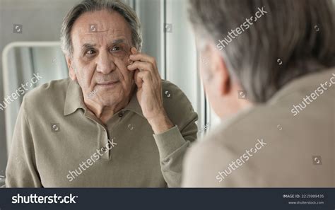 Old Man Looks Wrinkles Around Eyes Stock Photo 2215989435 | Shutterstock