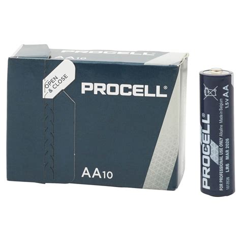 Duracell Procell Batteries Aa Type Pack Electricaldirect