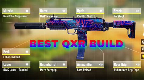 Best NO RECOIL Fast ADS QXR Gunsmith Build In COD Mobile YouTube