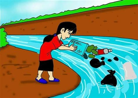 Detail Gambar Kartun Anak Membuang Sampah Sembarangan Koleksi Nomer 13