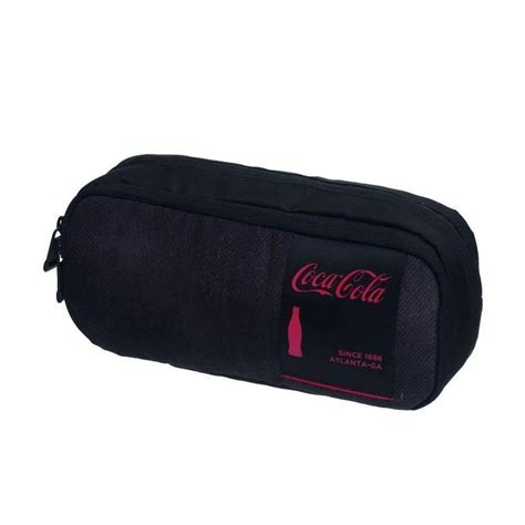 Estojo Da Coca Cola - ESTOJO DUPLO PRETO COCA COLA 7843014 - Preto | Netshoes