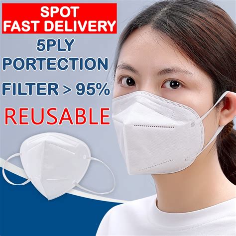 50PCS KF94 Adult Face Mask Kn95 Kn94 Anti Virus Covid KF94 Adult