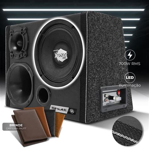 Caixa Trio Som Polegadas Amplificada W Woofer Shutt Xplode Corneta