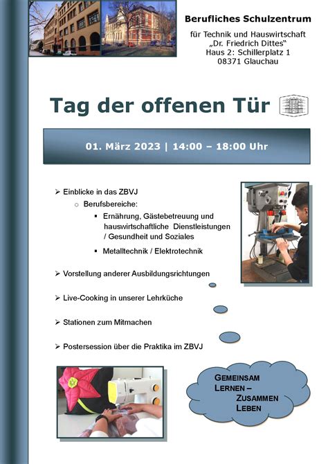 Tag Der Offenen T R Bsz Dr Friedrich Dittes