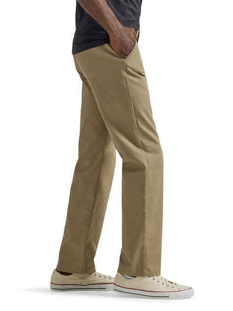 Lee® Mens Legendary Flat Front Relaxed Straight Pant With Wrinkle