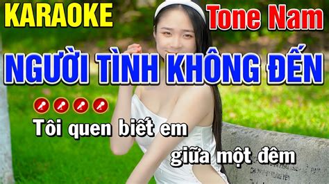 ️ NgƯỜi TÌnh KhÔng ĐẾn Karaoke Bolero Nhạc Sống Tone Nam Mạnh Hùng