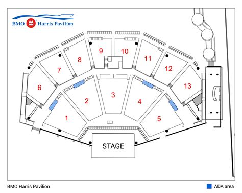 Bmo Harris Pavilion Seating Chart - chartdevelopment