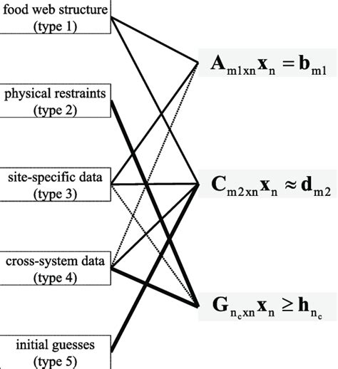 The Three Elements Of Linear Inverse Models In Food Web Research