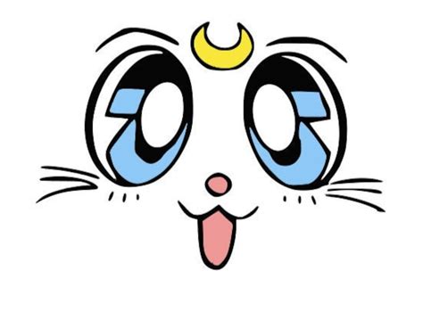 Artemis Sailor Moon Cat Face Svg - Etsy