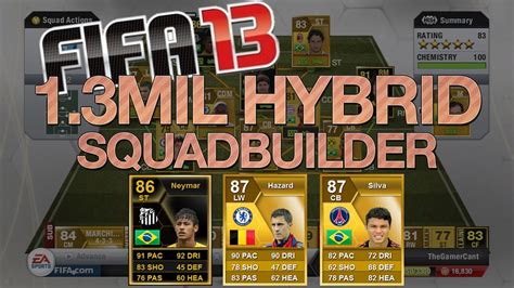 Fifa 13 1 3 Million Hybrid Solid Squadbuilder FT IF Neymar