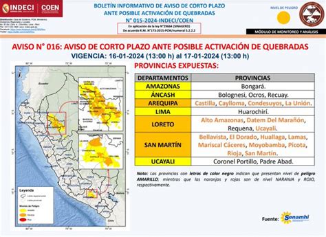 Lluvias En Per Senamhi Advierte Fuertes Precipitaciones El De