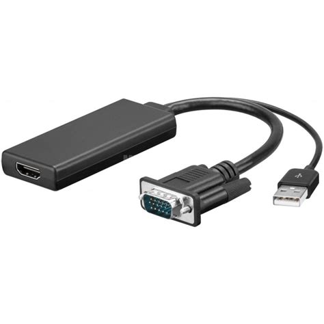 Goobay VGA Zu HDMI Adapterkabel USB A VGA HDMI A MUSIC STORE Professional