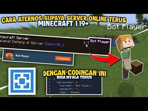 CARA MEMBUAT SERVER MINECRAFT JAVA DI ATERNOS KALIAN BISA NYALA 24 7