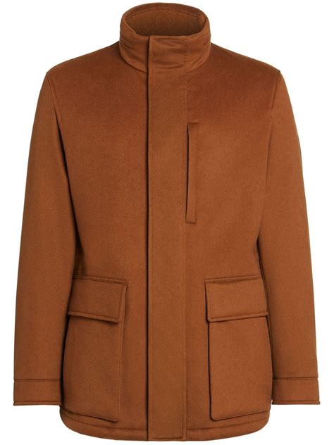 Zegna Elements Vetta Oasi Cashmere Over Jacket Brown FARFETCH