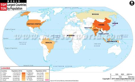 Largest Countries in the World, Top 10 Biggest Countries by Area