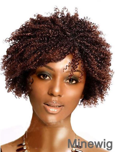 Trendy 8 Inch Short Kinky Wigs For Black Women