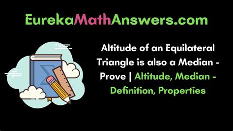 Altitude of an Equilateral Triangle is also a Median – Prove | Altitude, Median – Definition ...