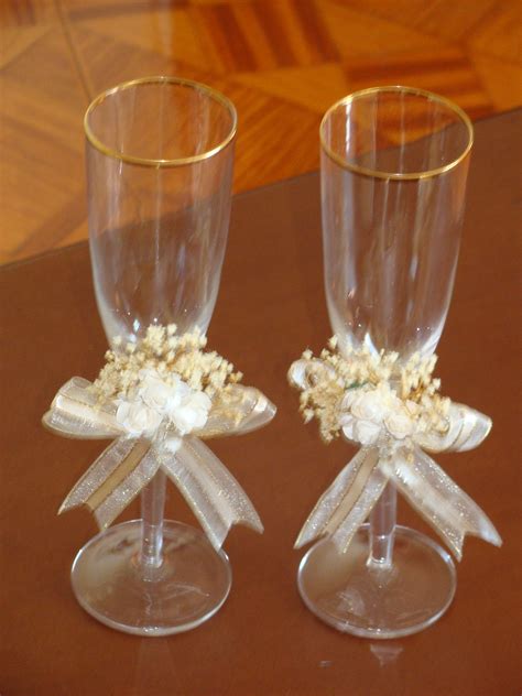 Copas de novios Copas de novios Copas boda Decoración de copas