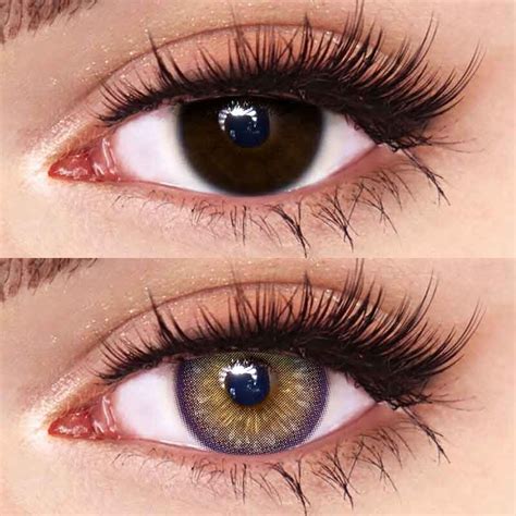 Moonlight Pansy Brown Colored Contacts Lenses Freshlady