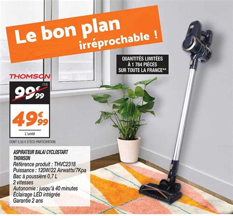 Promo Aspirateur Balai Cyclostart Thomson Chez Netto Icatalogue Fr