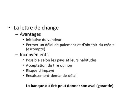 La lettre de change avantages et inconvénients Acapros fr