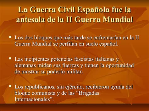 Historia En La Clase De Ele La Guerra Civil Espanola Ppt