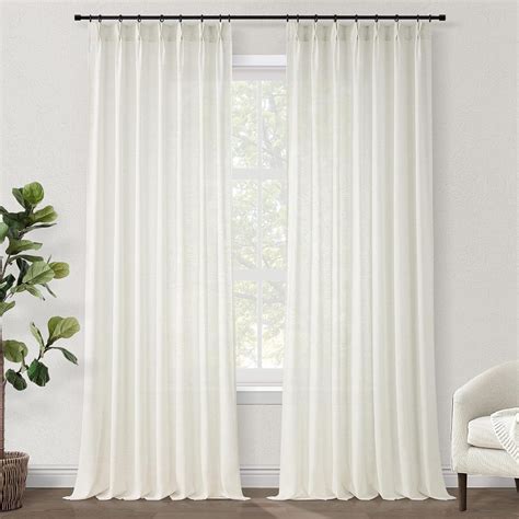 Amazon Topfinel Pinch Pleated Curtains Inches Long Panels Set