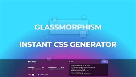 Glassmorphism Css Generator How To Create Glass Morphism Effect Easily In Css 2021 Erofound