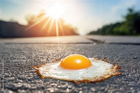 It Is So Hot You Can Fry And Egg On The Sidewalk Hot Weather Concept