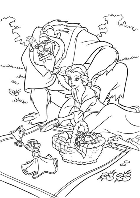 Beauty and the Beast Coloring Pages - Free Coloring Pages Printables