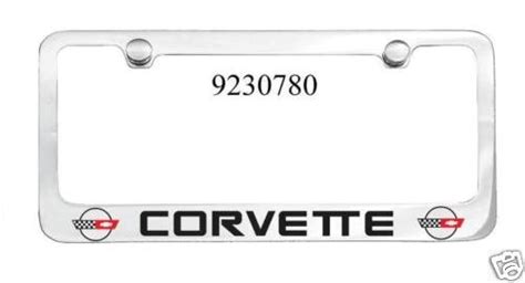 C Corvette Engraved License Plate Frame