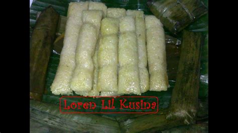 Suman Malagkit Filipino Kakanin Rice Cake Youtube