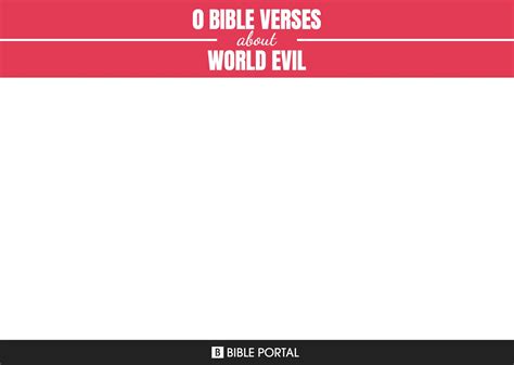 bible verses  world evil