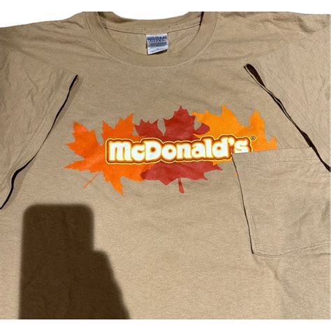 Gildan Vintage Mcdonalds Leaf Pocket T Shirt Grailed