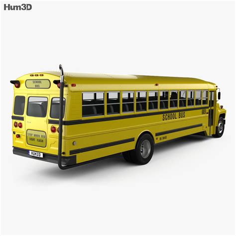 Ford B-700 Thomas Conventional School Bus 1984 3D model - Vehicles on Hum3D